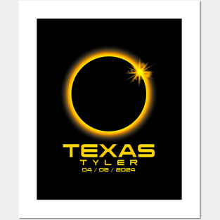 Tyler Texas Tx Total Solar Eclipse 2024 Posters and Art